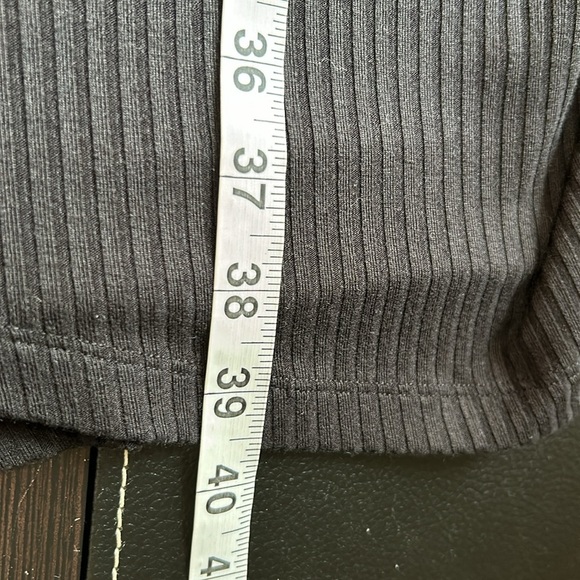 Anthropologie Sleeveless Ribbed Handkerchief Hem Midi Dress in Black Size S - Picture 15 of 15